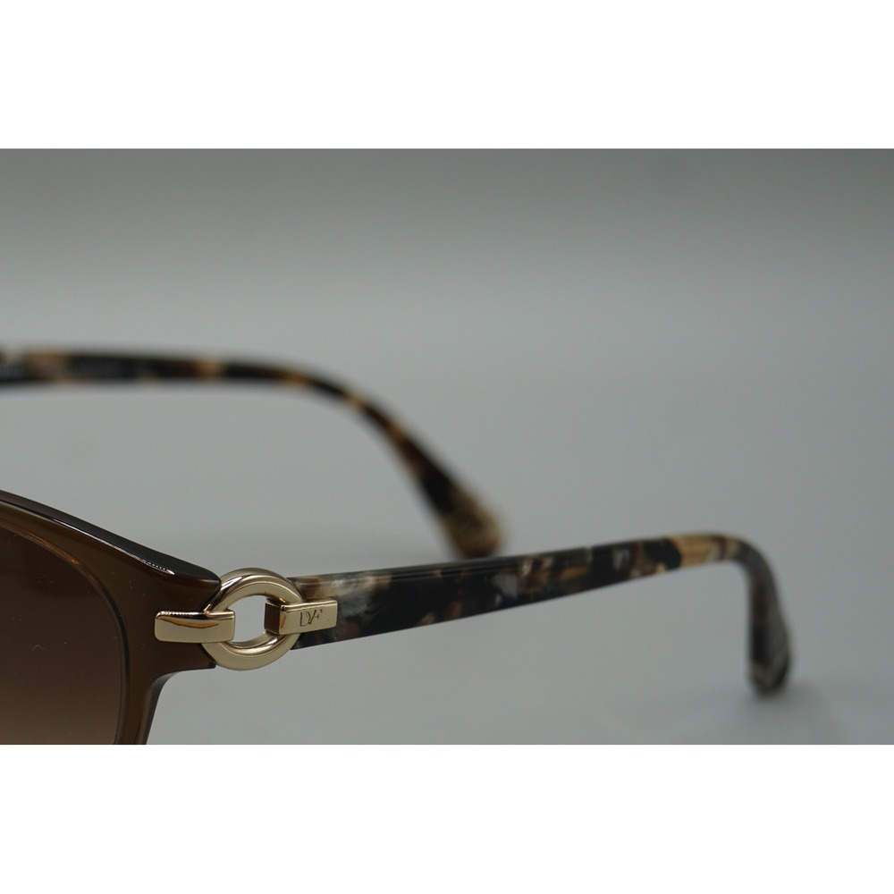 Diane von Furstenberg Isabella Sunglasses Brown Tortoise Cat Eye DV593S 207 - Picture 4 of 11